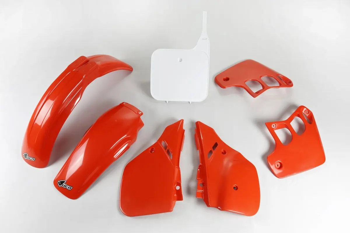 UFO kompletní sada plastů HONDA CR 125 89-90, barva OEM 90 (červená/bílá) (UFO kompletní sada plastů HONDA CR 125 89-90, barva OEM 90 (červená/bílá))