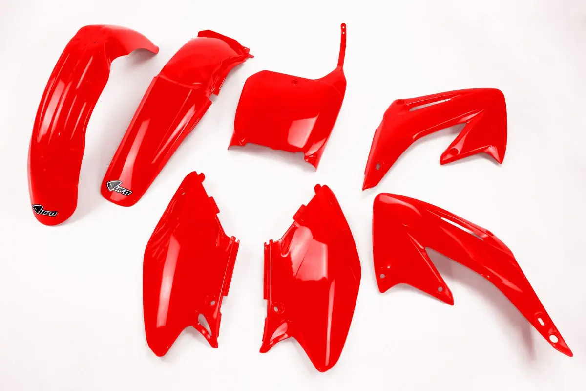 UFO kompletní sada plastů HONDA CR 125/250 02-03 barva červená (UFO kompletní sada plastů HONDA CR 125/250 02-03 barva červená)