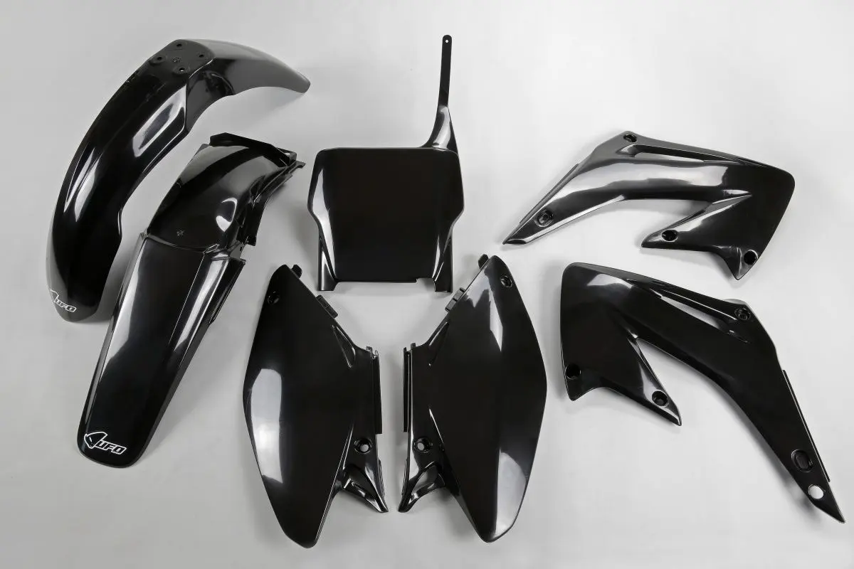 UFO kompletní sada plastů HONDA CR 125/250 04-07, barva černá (UFO kompletní sada plastů HONDA CR 125/250 04-07, barva černá)