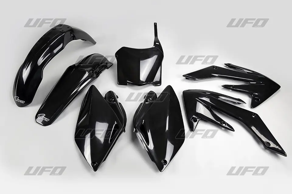 UFO kompletní sada plastů HONDA CRF 250R 08-09 barva černá = HO112BE001 (HO112E001) (UFO kompletní sada plastů HONDA CRF 250R 08-09 barva černá =)