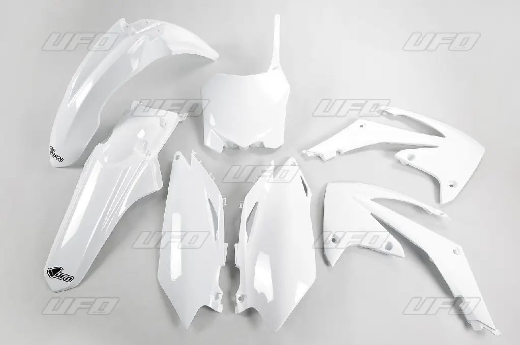 UFO kompletní sada plastů HONDA CRF 450 R 09-10, CRF 250 10 barva bílá (HO113E041) (UFO kompletní sada plastů HONDA CRF 450 R 09-10, CRF 250 10 barva)