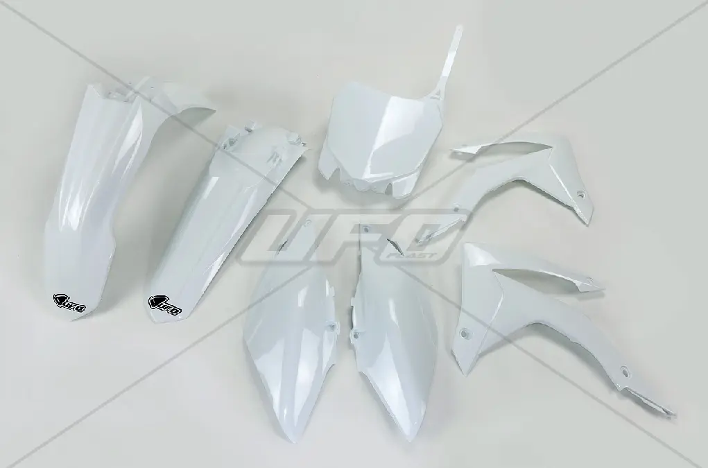 UFO kompletní sada plastů HONDA CRF 450R 13-16, CRF 250R 14-17 barva bílá (HO116E041) (UFO kompletní sada plastů HONDA CRF 450R 13-16, CRF 250R 14-17)