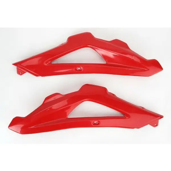 UFO kryty chladiče HUSQVARNA TC/TE/FC/FE 08-10 (kromě TC/TE 250 09-10) (horní) barva červená (UFO kryty chladiče HUSQVARNA TC/TE/FC/FE 08-10 (kromě)