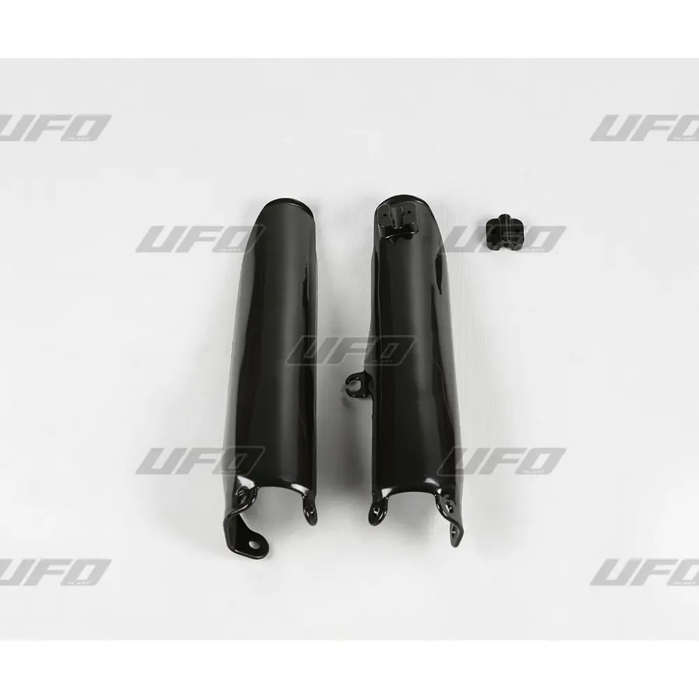 UFO kryty předních tlumičů HUSQVARNA TC 449 11-13 barva černá (UFO kryty předních tlumičů HUSQVARNA TC 449 11-13 barva černá)