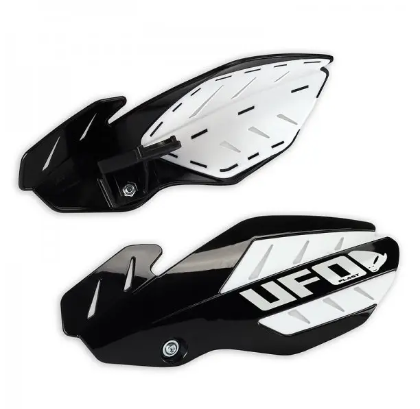 UFO chrániče páček FLAME HUSQVARNA TC/TE 125 14-20, FC 16-20 barva černá/bílá (s upevněním) - nahrazený PM01652001 + PM01678 (UFO chrániče páček)