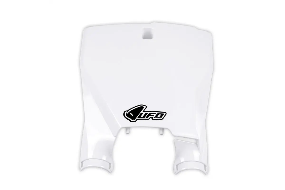 UFO tabulka na startovací číslo HUSQVARNA TC 125/250, FC 250/350/450 16-22, TC 300 16-22, barva bílá (s kryty tlumičů) (UFO tabulka na startovací)
