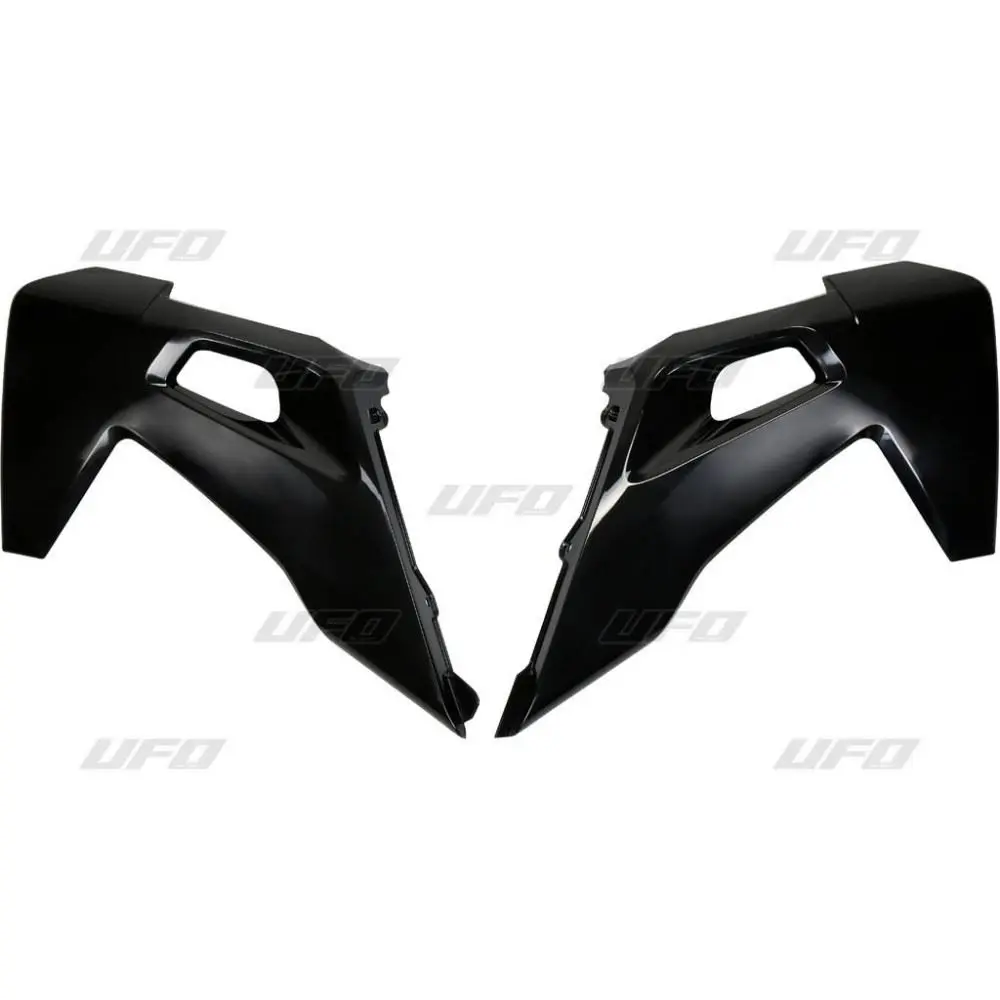 UFO kryty chladiče HUSQVARNA TC 125/250 19-22, FC 250/350/450 19-23, barva černá (UFO kryty chladiče HUSQVARNA TC 125/250 19-22, FC 250/350/450)