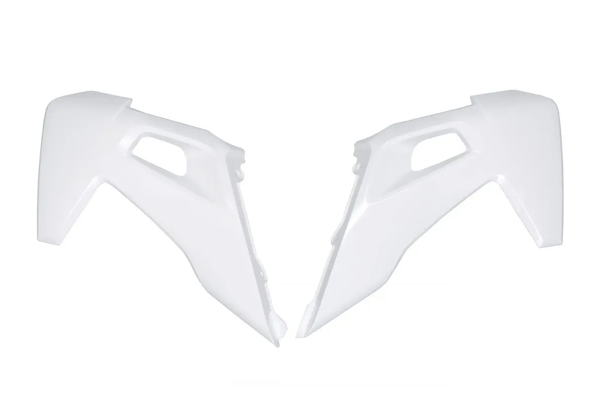 UFO kryty chladiče HUSQVARNA TC 125/250, FC 250/350/450 19-22, TE 150/250/300, TX 250/300, FE 250/350/450/501 20-23, barva bílá (UFO kryty chladiče)