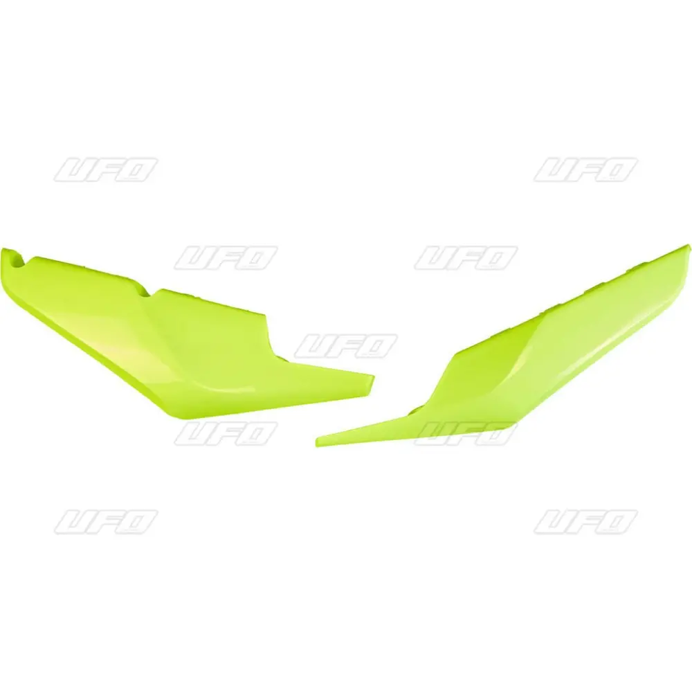 UFO boční tabulky zadní HUSQVARNA TC 125/250 19-22, FC 250/350/450 19-22, TE 150/250/300 20-23, FE 250/350/450/501 20-23, (dolní) barva žlutá