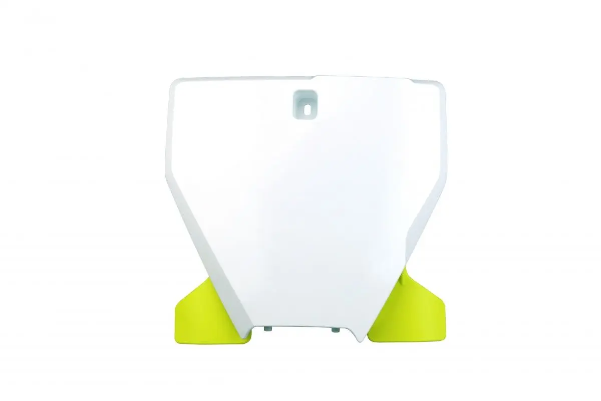 UFO tabulka na startovací číslo s rozšířením HUSQVARNA TC 125/250, FC 250/350/450 19-22, barva bílá (UFO tabulka na startovací číslo s rozšířením)