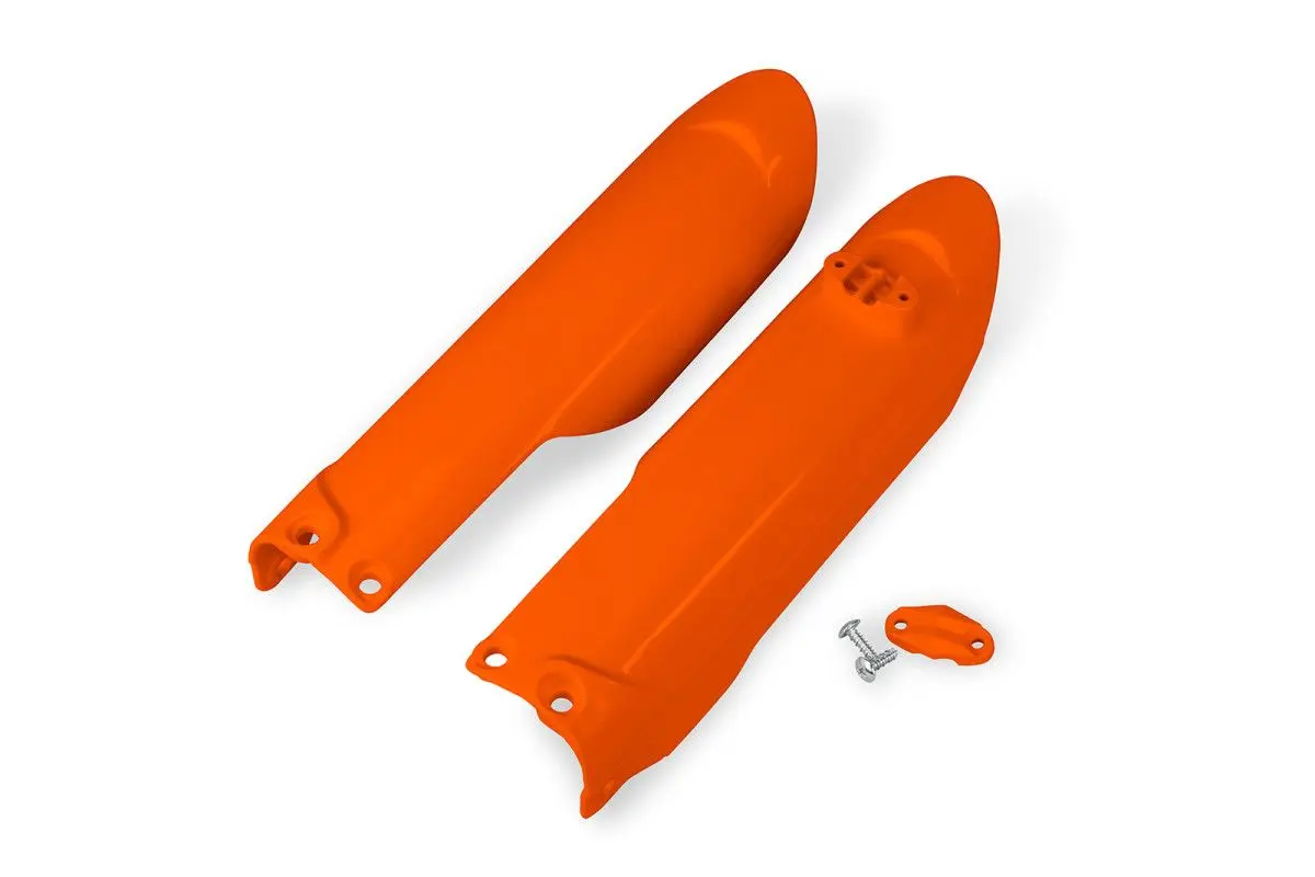 UFO kryty předních vidlic HUSQVARNA TC 85 18-21, barva oranžová - nahrazuje KT05007127 (UFO kryty předních vidlic HUSQVARNA TC 85 18-21, barva)