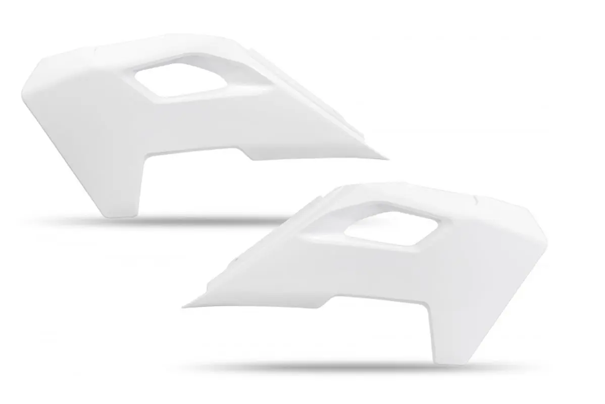 UFO kryty chladiče HUSQVARNA TC 125 / 250 23-24, TE 150 / 250 / 300 24, FC / TX / FX / FE 300 / 350 / 450 / 501 24, barva bílá (UFO kryty chladiče)