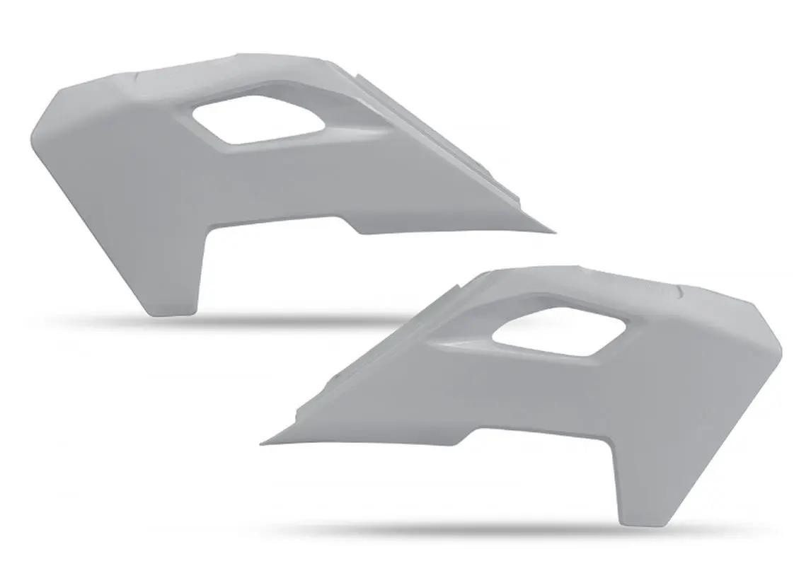 UFO kryty chladiče HUSQVARNA TC 125 / 250 23-24, TE 150 / 250 / 300 24, FC / TX / FX / FE 300 / 350 / 450 / 501 24, barva šedá (UFO kryty chladiče)