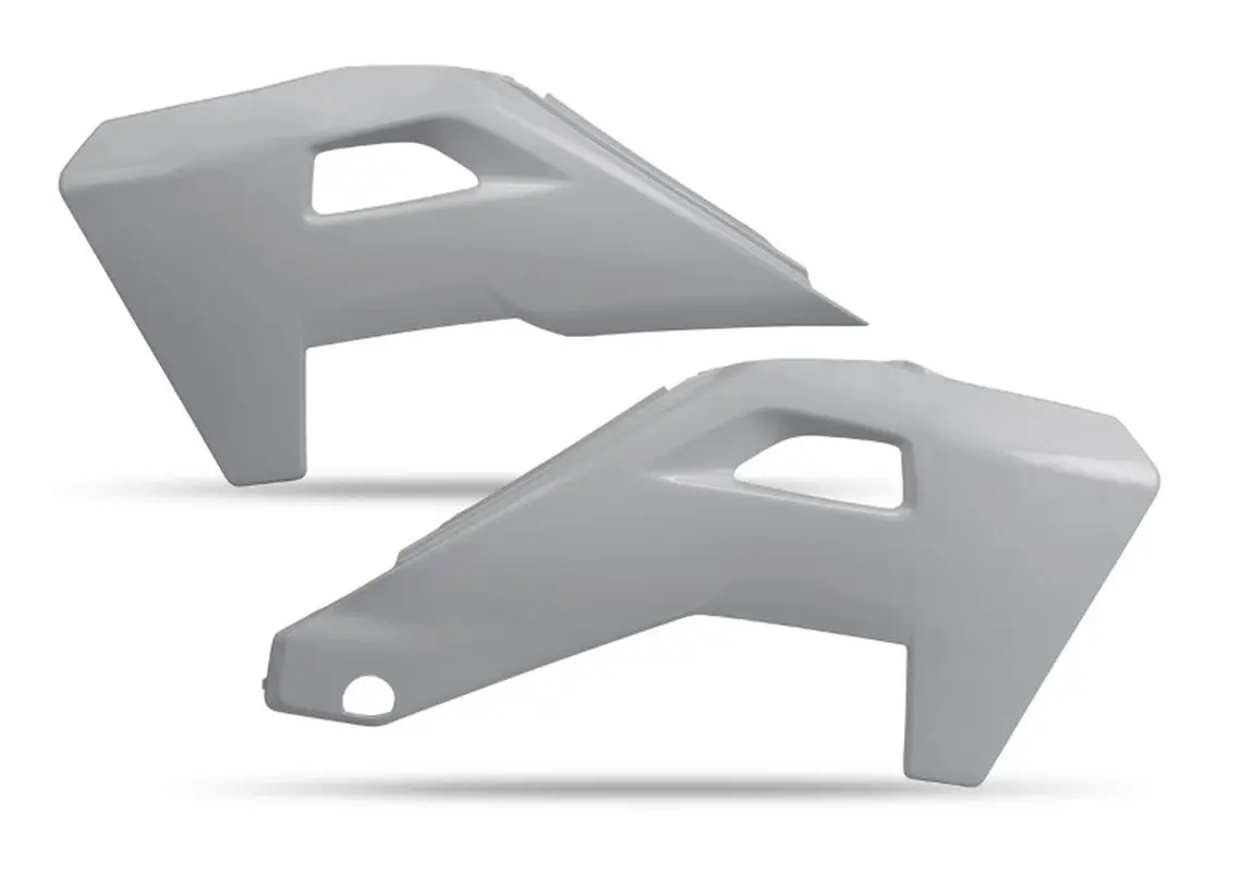 UFO kryty chladiče HUSQVARNA TC 125 / 150 / 250 / 300 25-26, FC 250 / 450 25-26, TX 300 25-26, FX 350 / 450 25-26 barva šedá (UFO kryty chladiče)