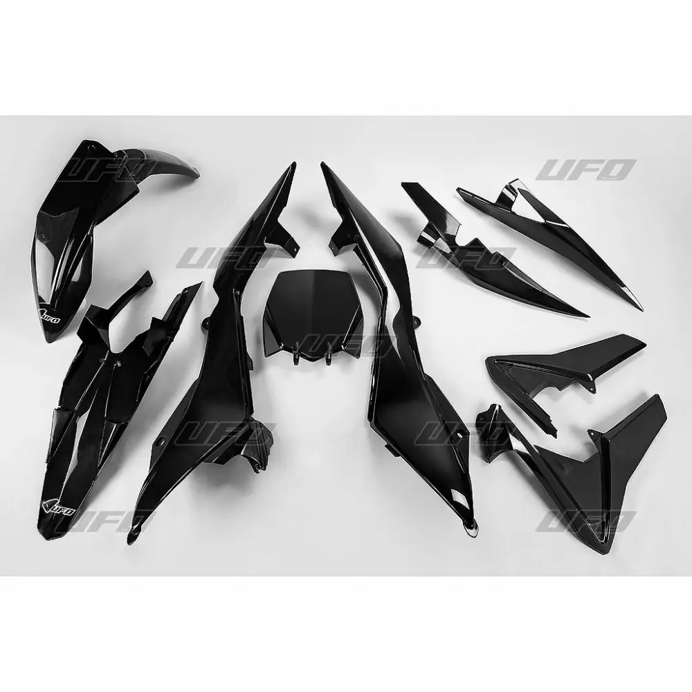 UFO kompletní sada plastů HUSQVARNA TC 499 4T 11-13 barva černá (HU612E001) (UFO kompletní sada plastů HUSQVARNA TC 499 4T 11-13 barva černá)