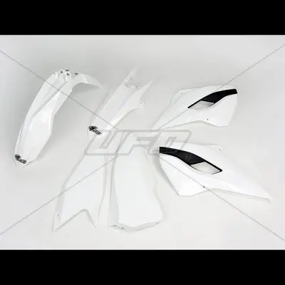 UFO kompletní sada plastů HUSQVARNA TE/FE 125/250/300/350/450 15-16 barva bílá (HU615E041) (UFO kompletní sada plastů HUSQVARNA TE/FE)