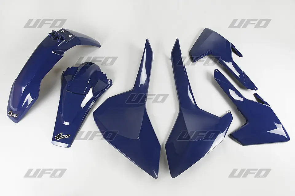 UFO kompletní sada plastů HUSQVARNA TE/TX 125/250/300 17-19, FE 250/350/450/501 17-19 barva tmavě modrá (HU618E087) ( )