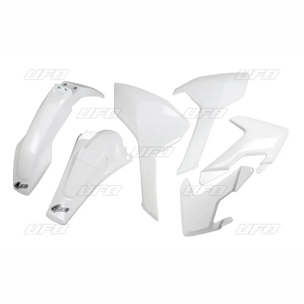 UFO kompletní sada plastů HUSQVARNA TE/TX 125/250/300 17-19, FE 250/350/450/501 17-19 barva OEM 19 (bílá) (HU618E999W) ( )