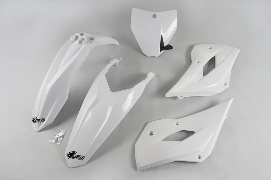 UFO kompletní sada plastů HUSQVARNA TC 85 14-17 barva OEM (bílá) (HU619E999) (UFO kompletní sada plastů HUSQVARNA TC 85 14-17 barva OEM (bílá))