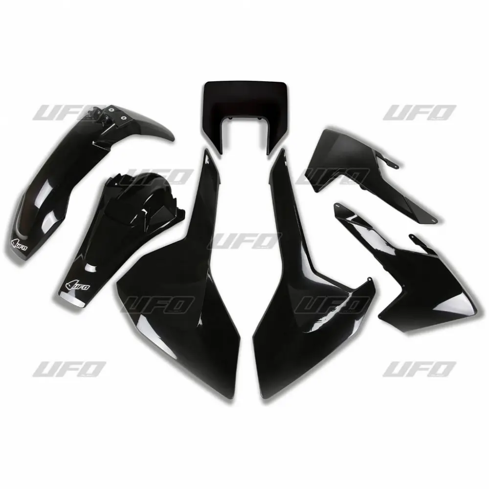 UFO kompletní sada plastů HUSQVARNA TX/TE/FE 17-19 s krytem světla barva černá (HU621E001) (UFO kompletní sada plastů HUSQVARNA TX/TE/FE 17-19 s)