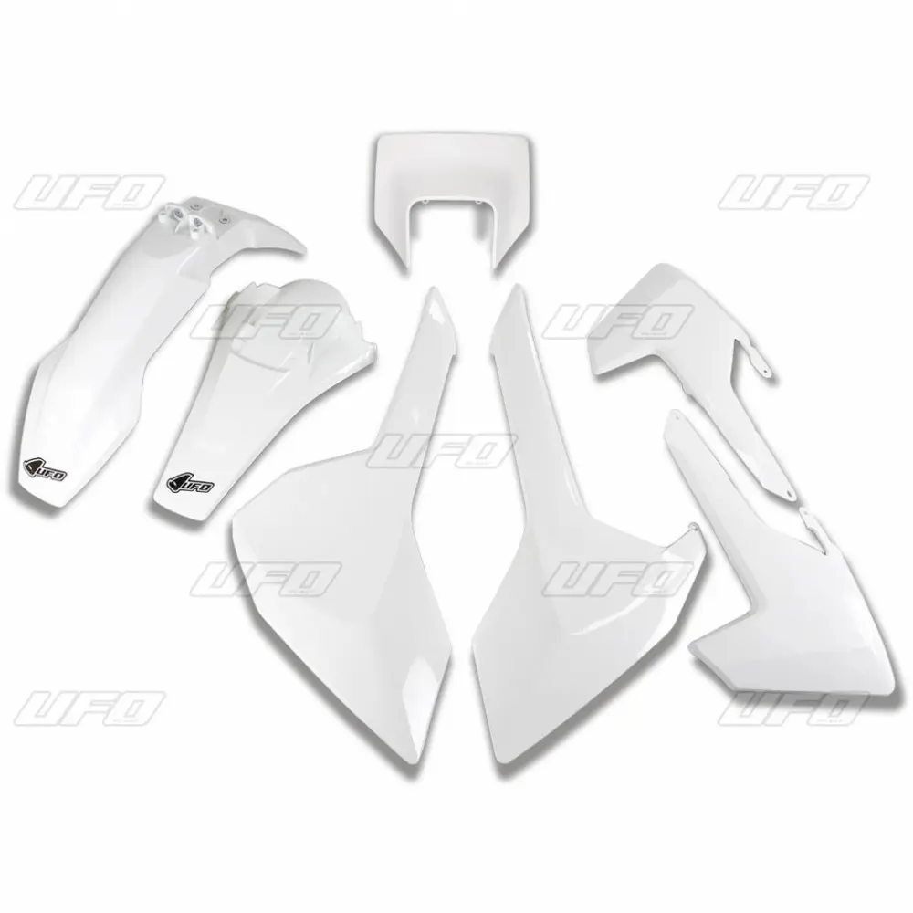 UFO kompletní sada plastů HUSQVARNA TX/TE/FE 17-19 s krytem světla barva bílá (HU621E041) (UFO kompletní sada plastů HUSQVARNA TX/TE/FE 17-19 s)