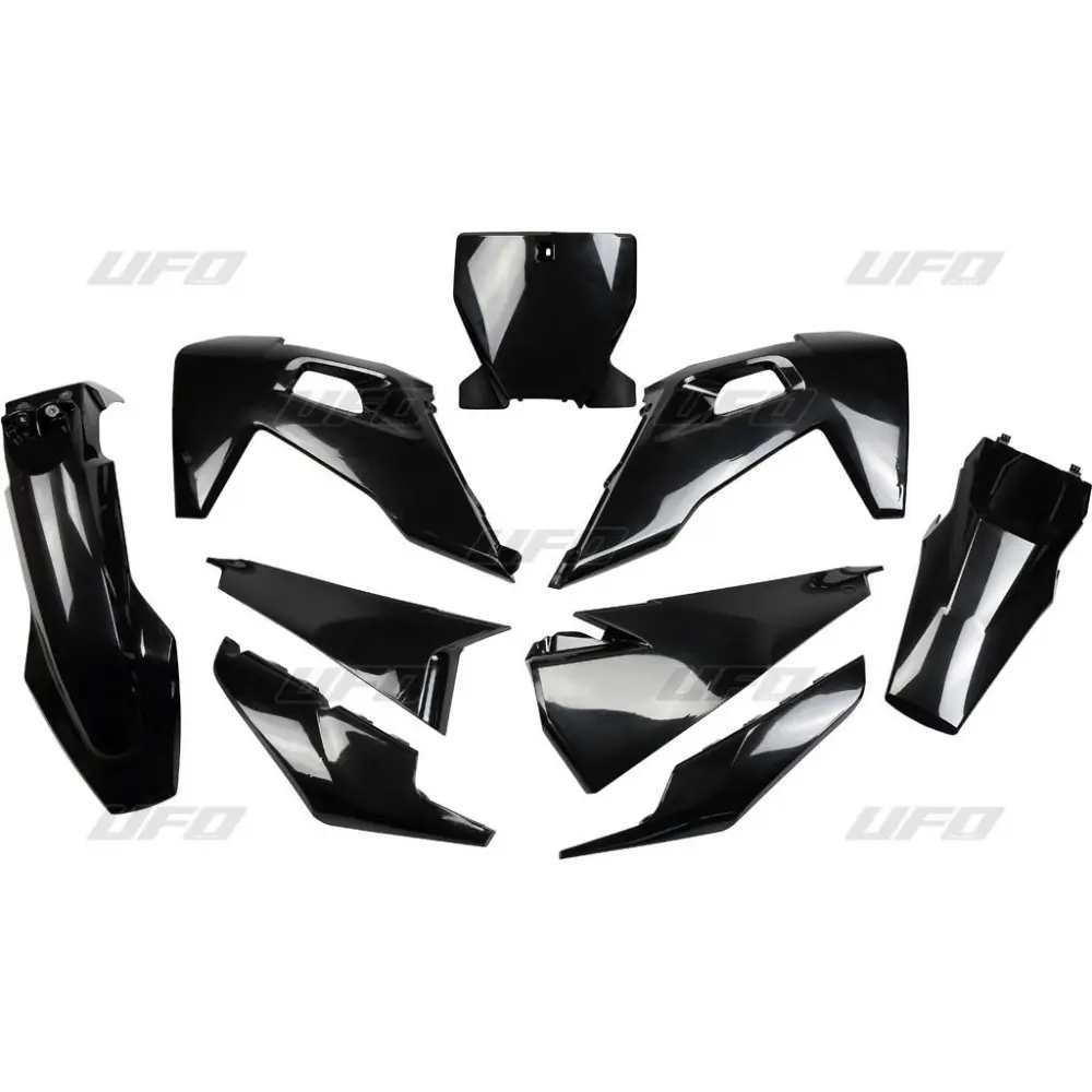 UFO kompletní sada plastů HUSQVARNA TC 125/250 19-22, FC 250/350/450 19-22 barva černá (HU622E001) (UFO kompletní sada plastů HUSQVARNA TC 125/250)