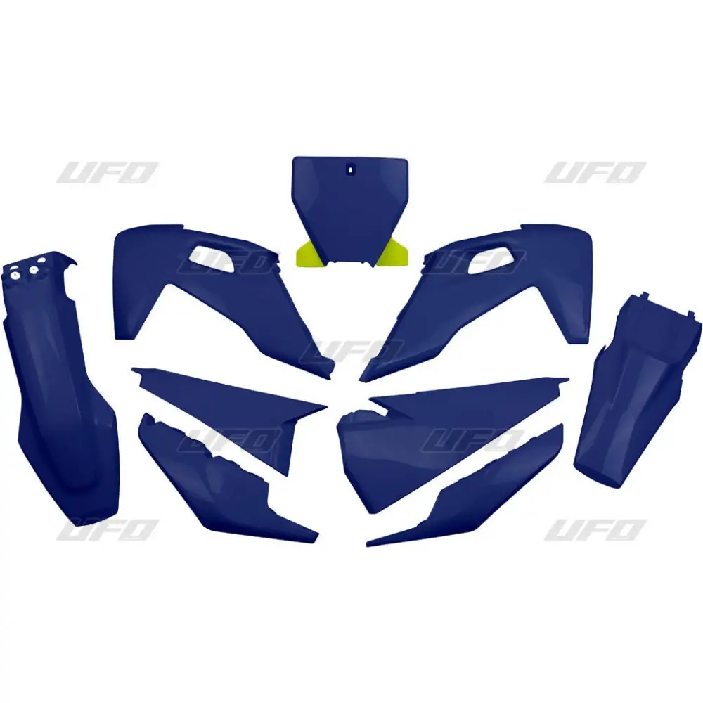 UFO kompletní sada plastů HUSQVARNA TC 125/250 19-22, FC 250/350/450 19-22 barva tmavě modrá (HU622E087) (UFO kompletní sada plastů HUSQVARNA TC)