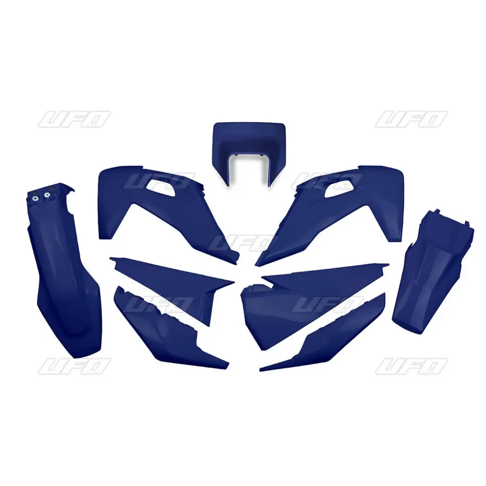 UFO kompletní sada plastů HUSQVARNA TE 150 / 250 / 300 20-23, FE 250 / 350 / 450 / 501 20-23 s krytem světla barva tmavě modrá (HU623E087) ( )
