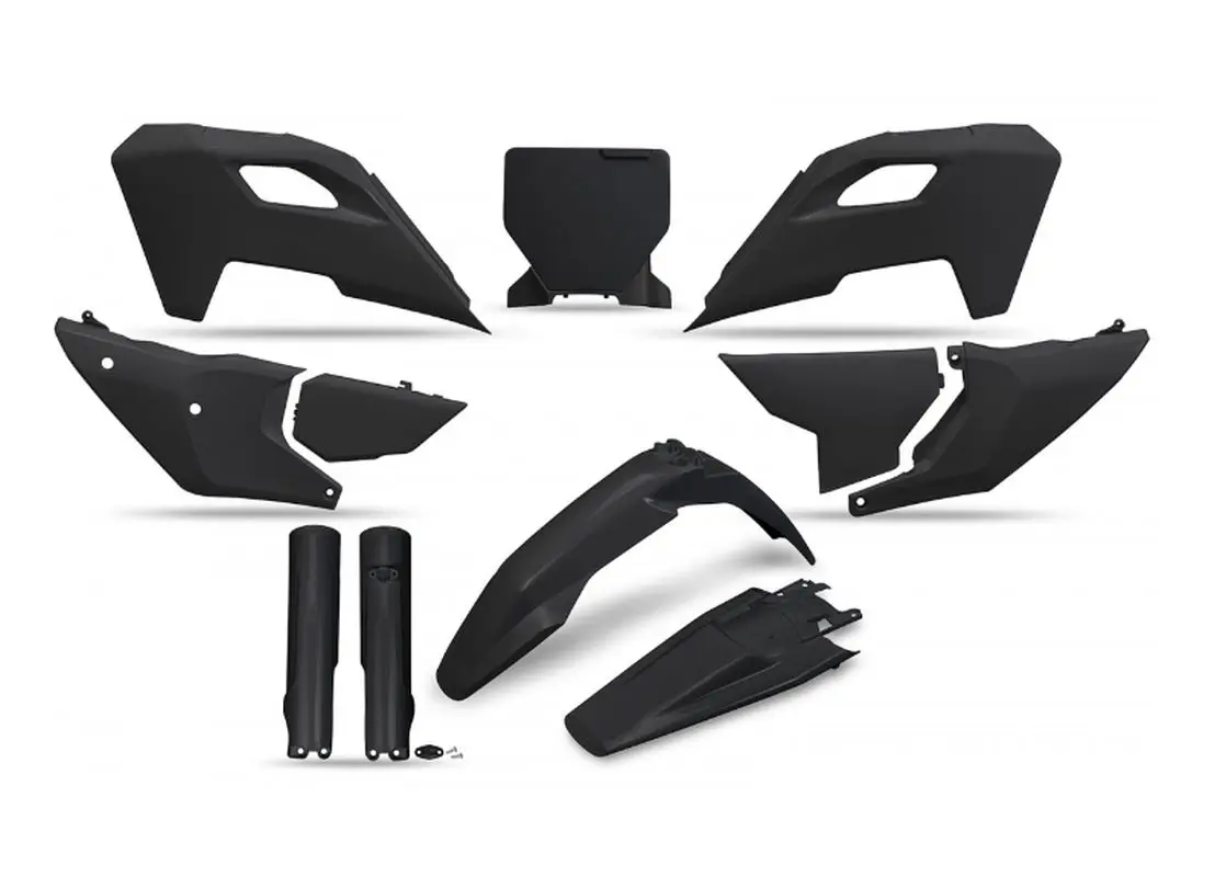 UFO kompletní sada plastů (FULL KIT) s kryty tlumičů HUSQVARNA TC 125 / 250 23-24, FC 250 / 350 / 450 23-24, FX 350 / 450 23-24, TX 300 24, barva