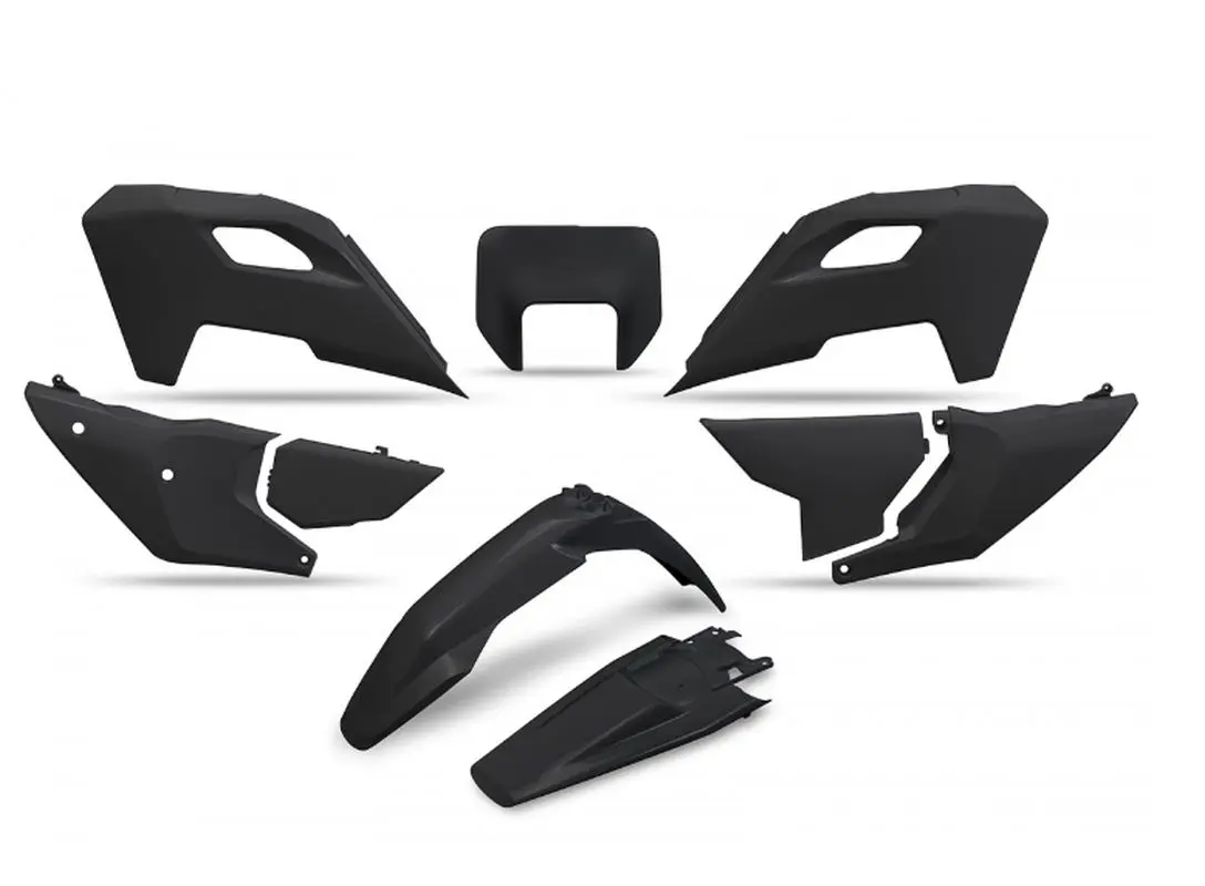UFO kompletní sada plastů HUSQVARNA TE 150 / 250 / 300 24-25, FE 250 / 350 / 450 / 501 24-25, barva černá ( )