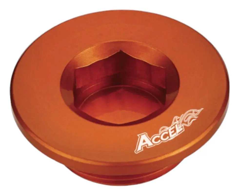 ACCEL kontrolní zátka krytu zapalování KTM SXF250/350/450/505 07-13 barva oranžová (ACCEL kontrolní zátka krytu zapalování KTM SXF250/350/450/505)