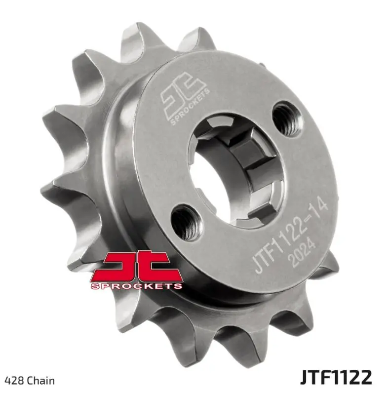 Esjot ozubené kolečko 14Z pro řetěz 428 BETA RR 125 R LC 4T ENDURO CBS 24-25, RR 125 LC 4T ENDURO CBS FARBE ROT 21-23, RR 125 LC 4T ENDURO CBS FARBE