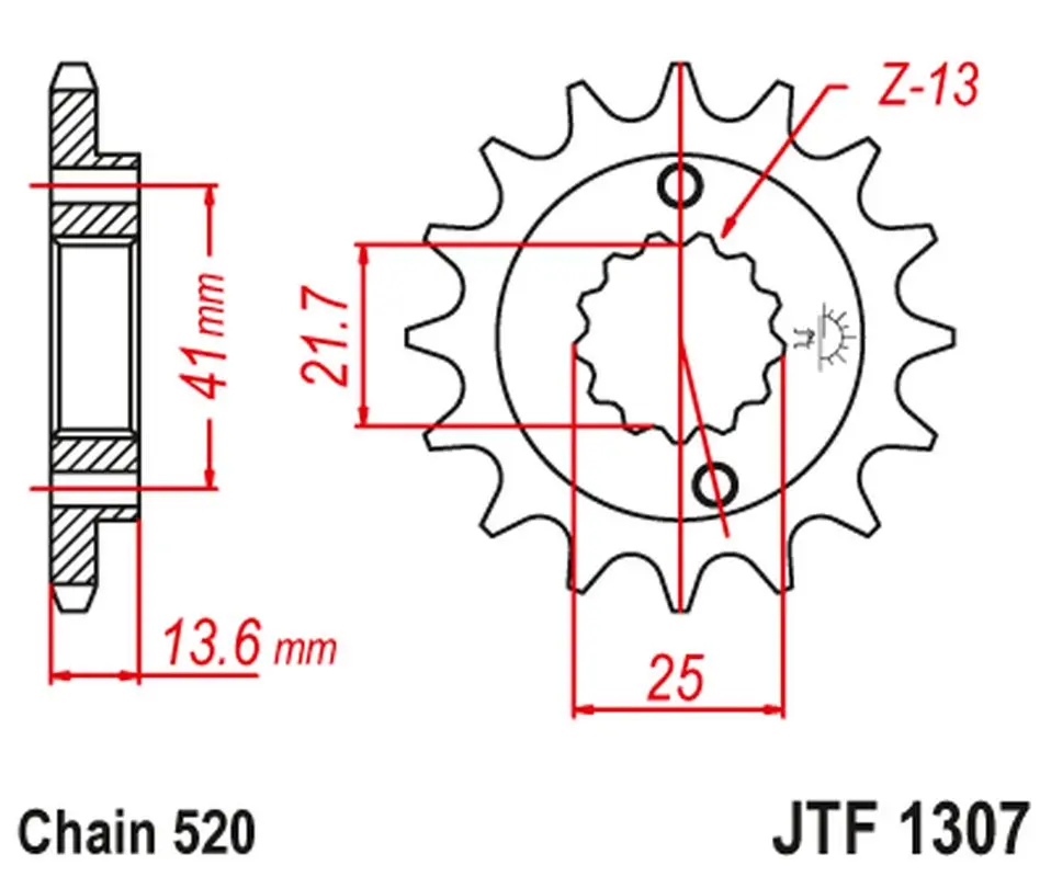 JT řetězové kolo přední 2093 14 KAWASAKI ZX6R '03-'06 (2093M14JT) (JT řetězové kolo přední 2093 14 KAWASAKI ZX6R '03-'06 (2093M14JT))