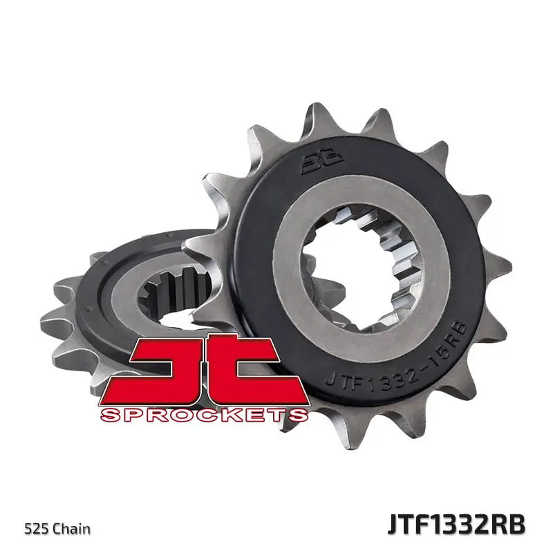 JT řetězové kolečko přední 2047 15 s gumou HONDA CB 750F2 '92-'00 (204715JTRB) (řetěz 525) (JT řetězové kolečko přední 2047 15 s gumou HONDA CB 750F2)