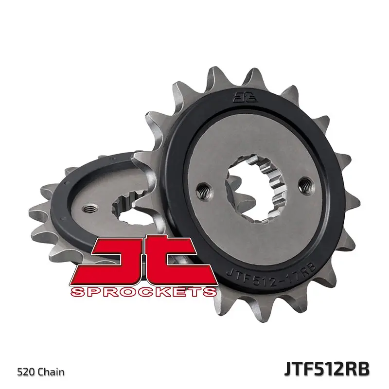 JT řetězové kolečko přední 525 15 s gumou KAWASAKI ZXR 400, KLE 500 '91-'96, GPZ 500S (52515JTRB) (JT řetězové kolečko přední 525 15 s gumou KAWASAKI)