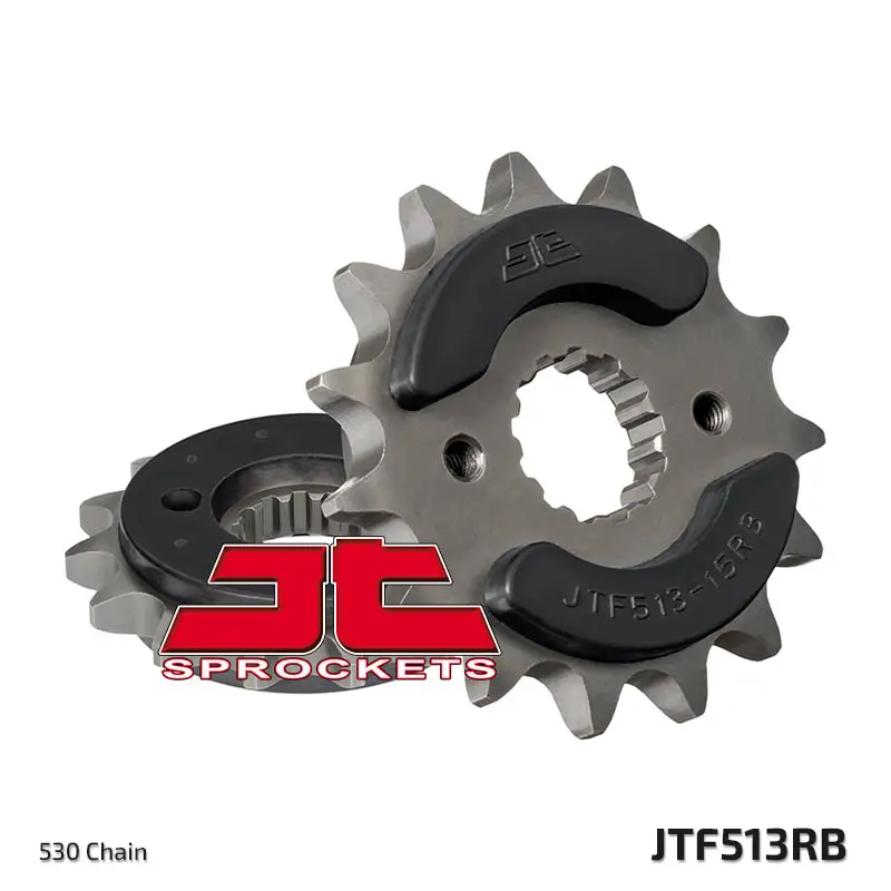 JT řetězové kolo přední 513 17 s gumou SUZUKI GSXR 1000/1300, TL 1000 (51317JTRB) (řetěz 530) - může být nahrazeno JTF519.17 (JT řetězové kolo přední)