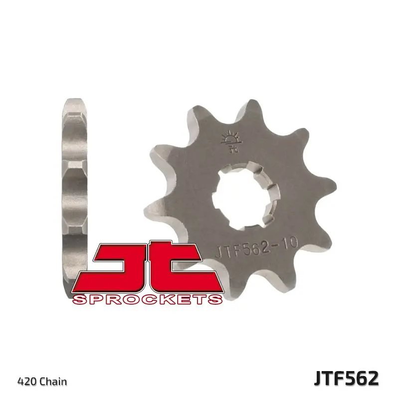 JT řetězové kolo přední 415 10 KAWASAKI KFX 50 '03-'06, SUZUKI LTA 50 '02-'05, SUZUKI TS 50, YAMAHA DT 50MX (J41510JT) (řetěz 420) (JT řetězové kolo)