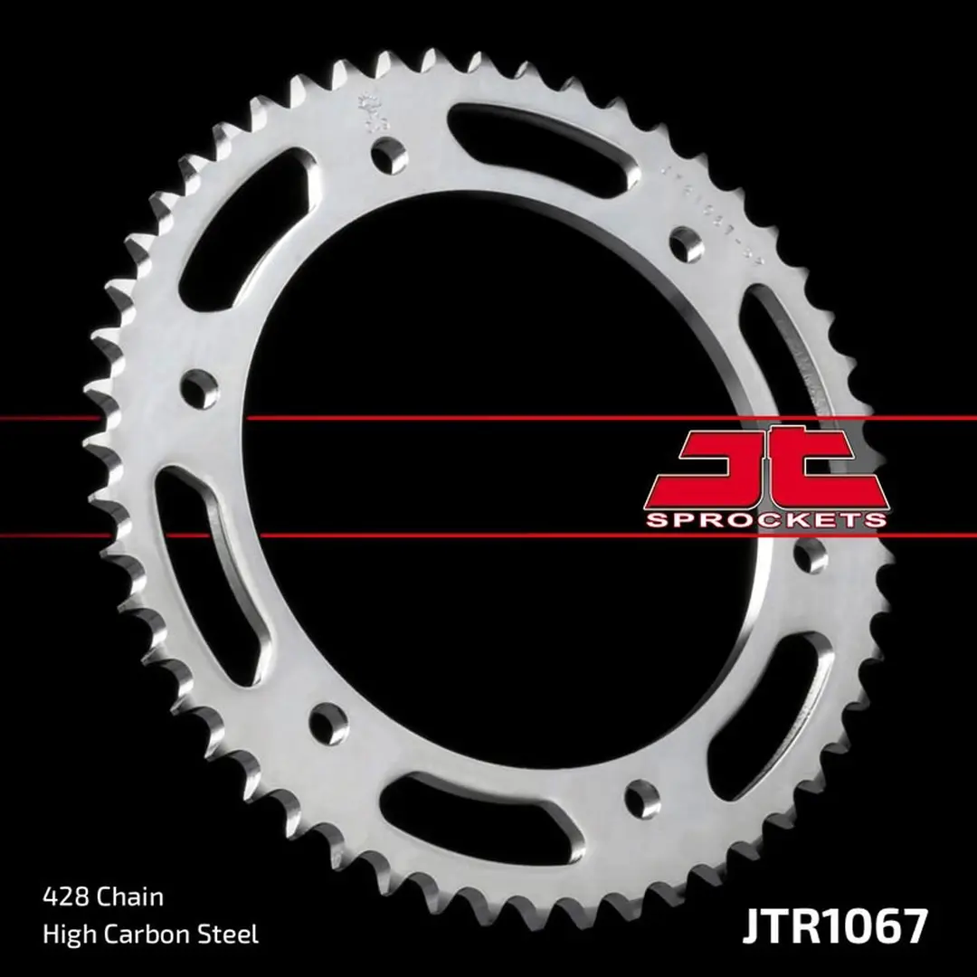 JT řetězové kolečko zadní 4525 52 HYOSUNG GT 125 '03-'15 (JTR1067.52) (řetěz 428) (JT řetězové kolečko zadní 4525 52 HYOSUNG GT 125 '03-'15)