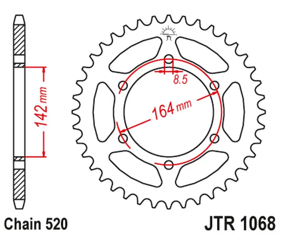 JT rozeta 4538 46 HYOSUNG GT 250 '04-15' (453846JT) ( )