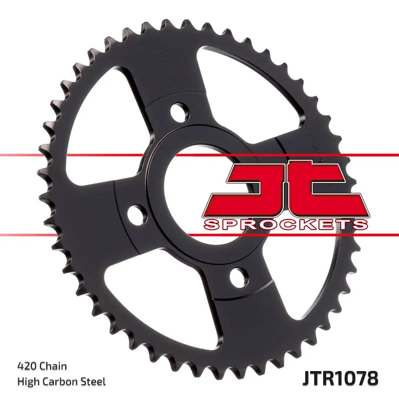 JT zadní řetězové kolečko 4570 60 YAMAHA TZR 50 / X POWER '07-'12 (457060JT) (řetěz 420) (JT zadní řetězové kolečko 4570 60 YAMAHA TZR 50 / X POWER)