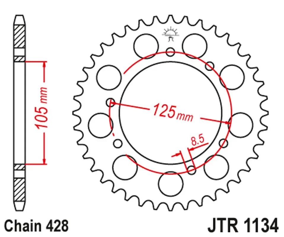 Zadní ozubené kolo JT Sprockets JTR1134.50 ( )
