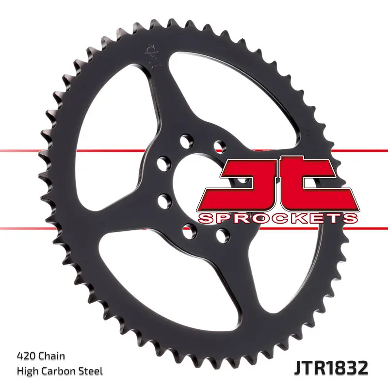 JT rozeta 4461 52 YAMAHA DT 50R '99-'02 (446152JT) (řetěz 420) - může nahradit 832 52 (JTR832.52) (JT rozeta 4461 52 YAMAHA DT 50R '99-'02 (446152JT))