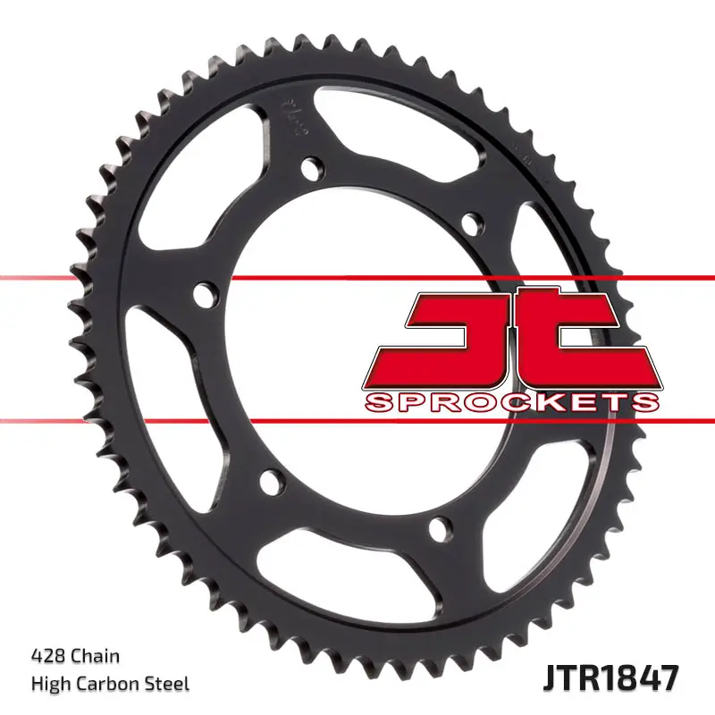 JT zadní řetězové kolo 4324 57 YAMAHA TDR 125 '93-'99 (432457JT) (řetěz 428) (JT zadní řetězové kolo 4324 57 YAMAHA TDR 125 '93-'99 (432457JT) (řetěz)