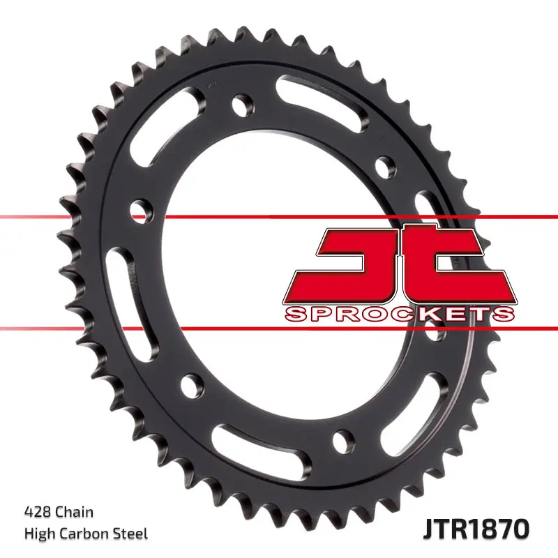JT zadní řetězové kolo 4372 46 YAMAHA TZR 125R '94-'96, YBR 250 '07-'11 (437246JT) (ŘETĚZ 428) ( )