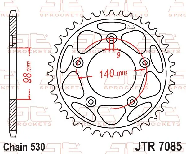 JT rozeta 4777 48 HARLEY DAVIDSON RA 1250 PAN AMERICA / S / ST '21-'25 (JTR7085.48) (JT rozeta 4777 48 HARLEY DAVIDSON RA 1250 PAN AMERICA / S / ST)