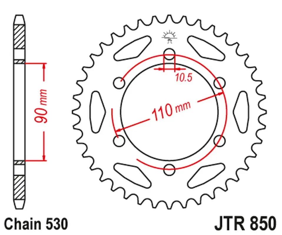 Zadní ozubené kolo JT Sprockets JTR850.33 (Zadní ozubené kolo JT Sprockets JTR850.33)