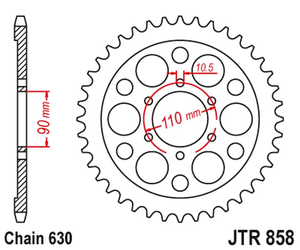 Zadní ozubené kolo JT Sprockets JTR858.35 ( )
