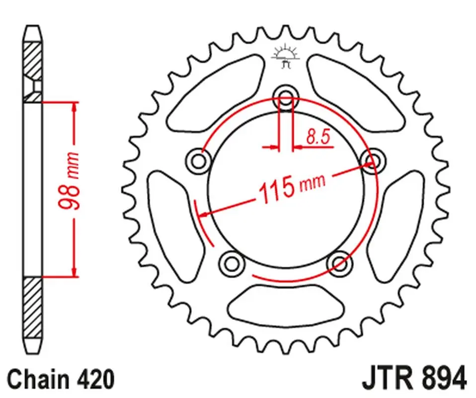 JT rozeta 4552 48 (455248JT) barva černá (JT rozeta 4552 48 (455248JT) barva černá)