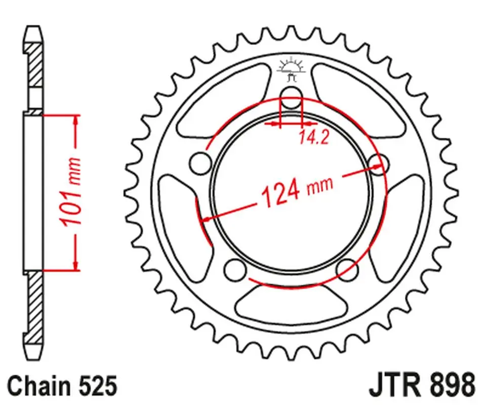 JT rozeta 4508 38 (450838JT) (STD.38) barva černá (JT rozeta 4508 38 (450838JT) (STD.38) barva černá)