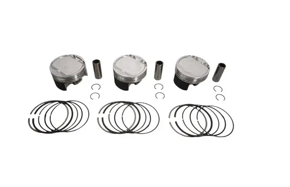 WOSSNER komplet pístů SEA DOO SPARK ACE 14-19 (4T) (+ 1 mm=75,00 mm) (píst 74,94mm) (3 kusy) (čep 17mm) (píst SEA DOO) 11.0:1 (K6514D100-3) (WOSSNER)